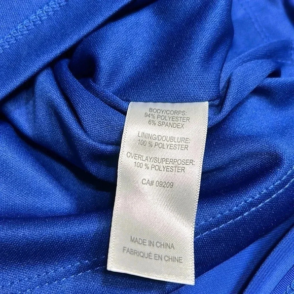 CLEO Mother  of the bride Blue Asymmetrical Lace event sheath dress. Beaded - Picture 9 of 12